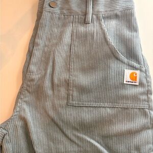 Carhartt Gray Cargo Shorts Durable Corduroy